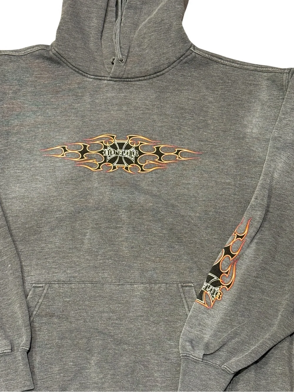Vintage No Fear Flame Pullover Hoodie Men’s Sz XL - Picture 4 of 7